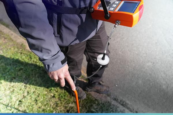 Détection réseau enterré sur terrain